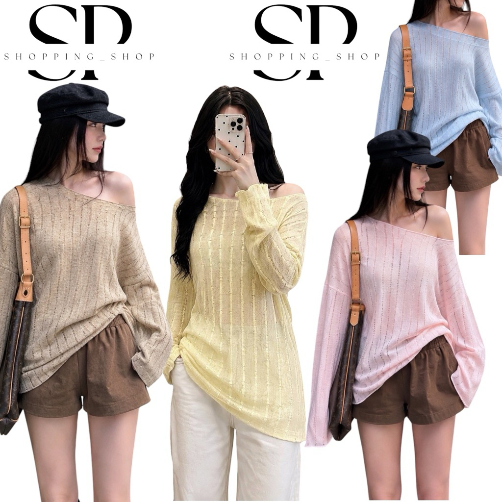 LUCA OVERSIZE คอกว้างแขนยาวผ้าใส่สบาย