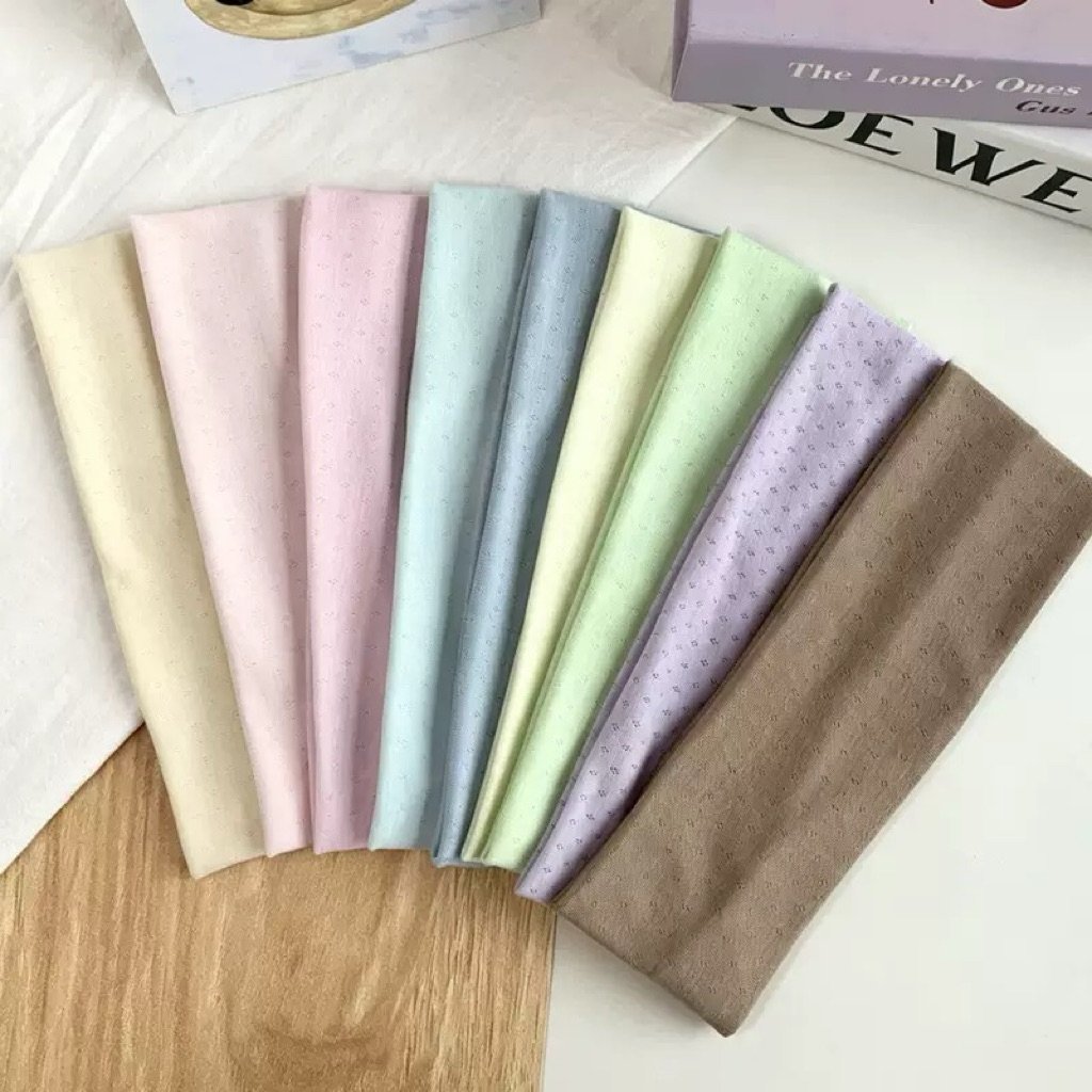 พร้อมส่งในไทย🧴🧼🪣 ผ้าคาดผมสีพาสเทล สีเยอะแบบเยอะที่สุด!!
