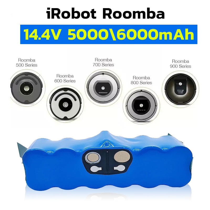 แบตเตอรี่ Ni-MH 14.4V สำหรับ iRobot Roomba 500 600 700 800 Series (510 620 650 780 870 880) with BMS