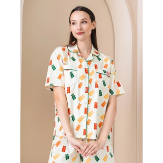 Jelly bear autumn set แขนสั้น ขายาว ชุดนอนโนบรา Call it a day