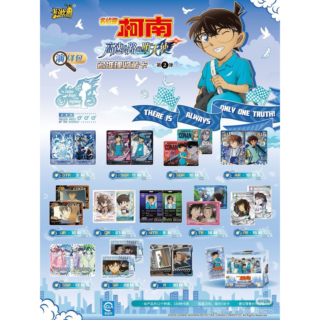 🕵️(1ซอง5ใบ)KAYOU Detective Conan Roleplay Pack Series 2