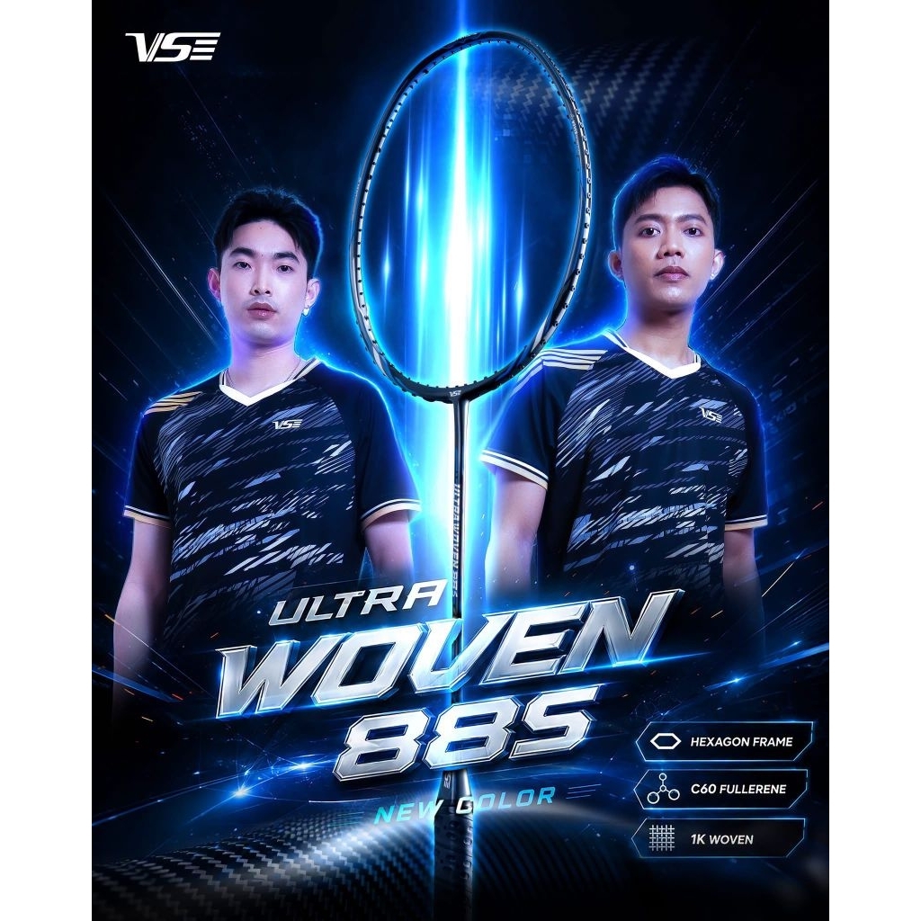 VS ไม้แบดมินตัน รุ่น ULTRA WOVEN 88S/สีใหม่ แถมเอ็น กริป ซอง แท้ 💯%