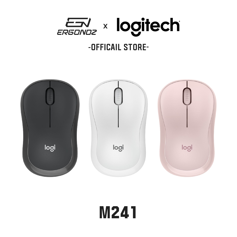[สินค้าของแถมไม่ได้จำหน่าย]  ERGONOZ x Logitech M241 Silent Bluetooth Mouse เมาส์บลูทูธ เสียงเงียบ
