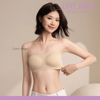 Love Angel Bra บราเกาะอกไร้โครง ไร้สายพร้อมแถบยางกันลื่นรอบตัว ช่วยยกกระชับหน้าอก เนื้อผ้าเย็นสบาย M-3XL 1301