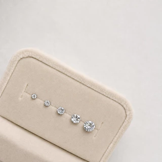 ต่างหูเงินแท้ เพชรcz silver925 (ราคาต่อคู่) มินิมอล ใส่อาบน้ำได้ น่ารักๆ ไม่แพ้ ไม่คัน