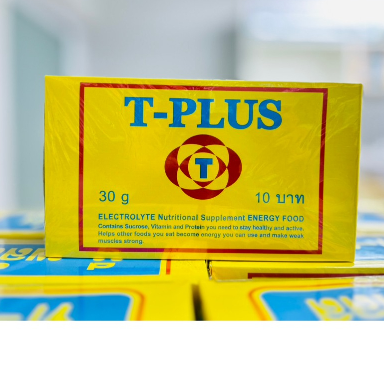 พร้อมส่ง T-PLUS ผงเกลือแร่ ทีพลัส 1 กล่อง25ซอง (มีวิตามิน-โปรตีน)