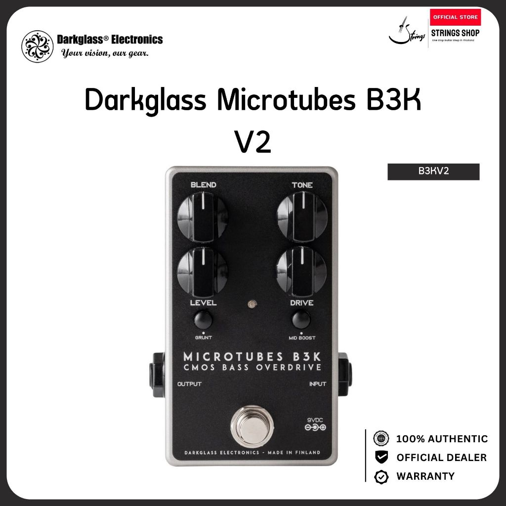 Darkglass Electronics Microtubes B3K V2 Bass Overdrive Distortion Pedal เอฟเฟคเบส Microtubes