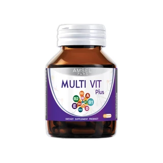 Amsel MultiVit Plus Mineral อาหารเสริมวิตามินรวม (40 แคปซูล)