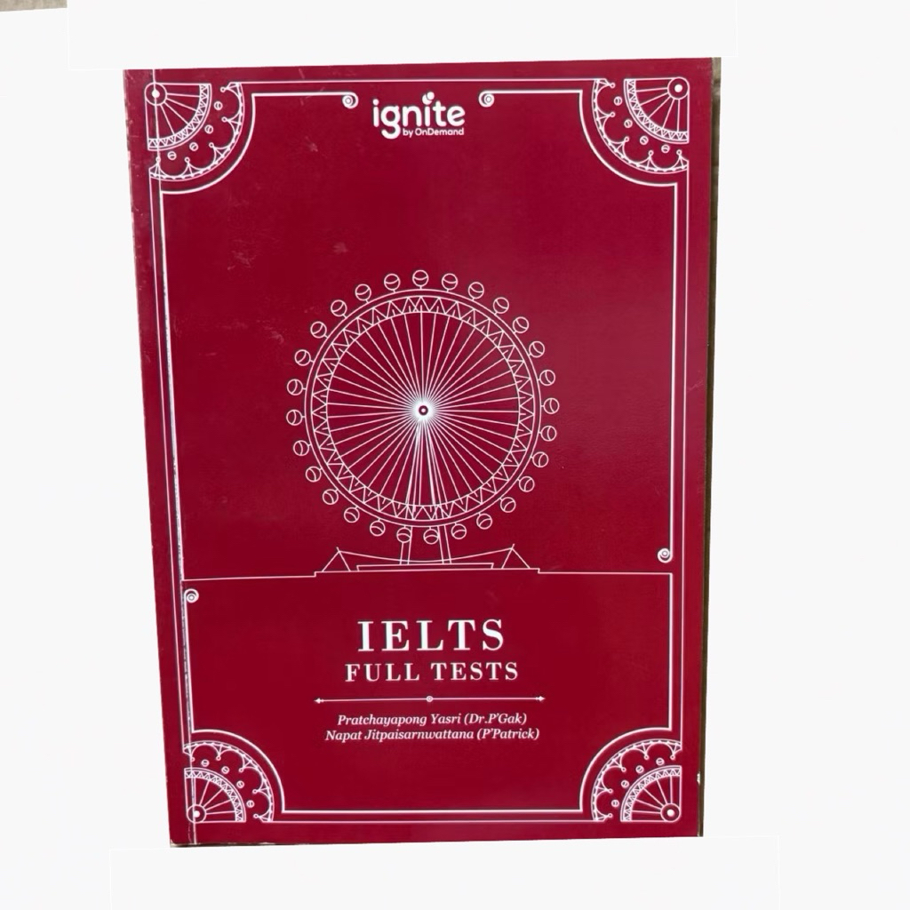 หนังสือ IELTS Full Tests Ignite by OnDemand มีการขีดเขียน หนังสือมือสอง มือสอง