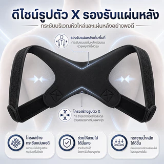 【พร้อมส่ง】IMEC สายรัดหลังตรง ปรับบุคลิก ลดหลังค่อม พยุงไหล่และหลัง ใส่สบาย ระบายอากาศได้ ใช้งานง่าย สายยืดหลัง