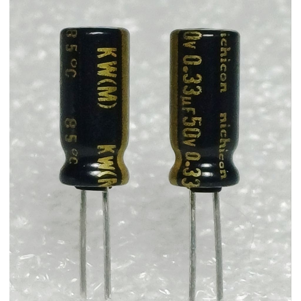 Nichicon KW 0.33uf 50v capacitor ตัวเก็บประจุ คาปาซิเตอร์