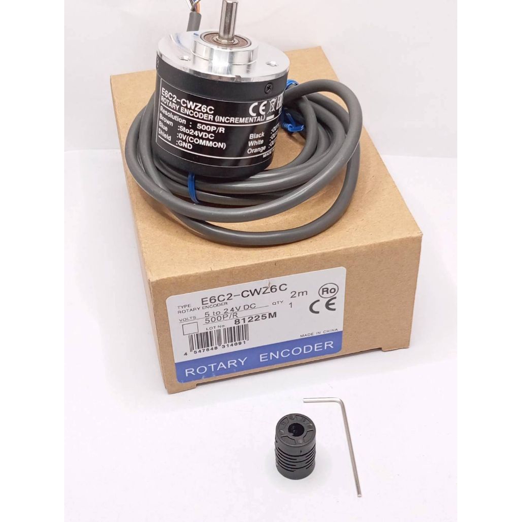 E6C2-CWZ6C 500P/R พร้อมส่ง Incremental Rotary Encoder รุ่น E6C2-CWZ6C จัดส่งสินค้าเร็วมาก