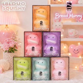 ( พร้อมส่ง ) LBLDUO Bread Mummy สกุชชี่น้องมัมมี่ ไซส์กลาง มีให้เลือก 6 สี บีบฟินน เนื้อดี น่ารักมากก สโลว์สุดๆ