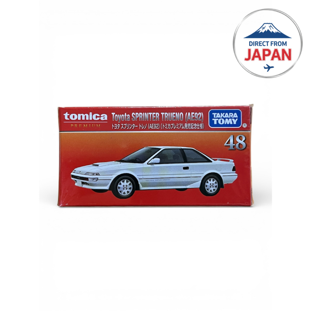 TAKARA TOMY Tomica Premium Toyota Sprinter Trueno AE92 No.48 Diecast Model Car Authentic Japan Brand