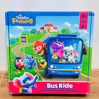 [ของแท้] ThinkFun Friends - Bus Ride: Elephant’s Seat-Sorting Game บอร์ดเกมเสริมทักษะ Logic การจัดหมวดหมู่ เด็ก 3 ขวบ+
