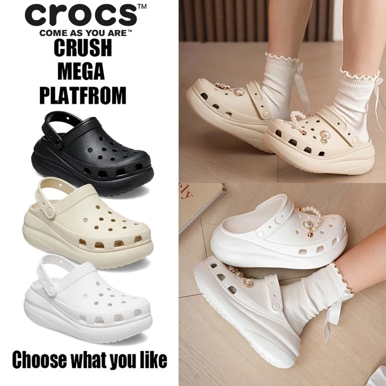 Classic Crush Clog รองเท้าใส่สบายทั้งชายหญิง มีสีขาวครีม ดีไซน์โมเดิร์น ใส่ประจำวันได้เลย พร้อมส่ง
