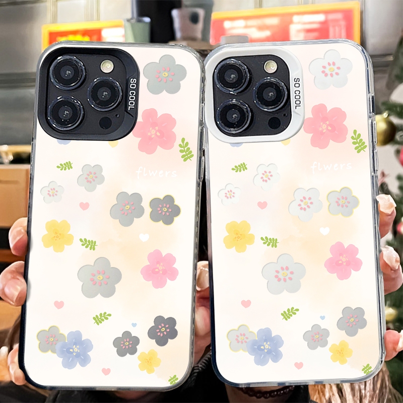 for เคส OPPO A3X A5 A9 2020 A17 A18 A38 A15 A15S A35 A57 A12 A16 A31 A32 A33 A36 A52 A58 A60 A77S A78 A1K กันกระแทก ดอกๆ