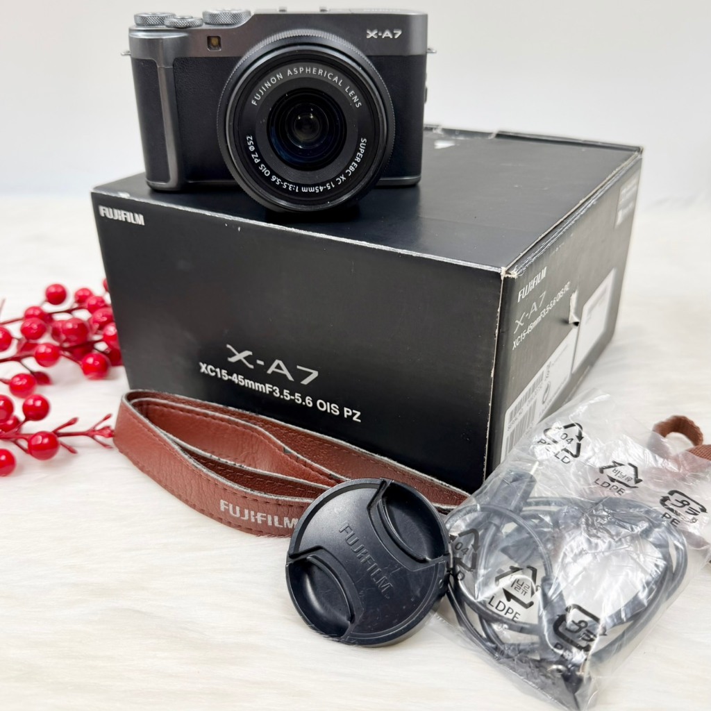 กล้องมิลเลอร์เลส Fuji X-A7 สีดำ พร้อมเลนส์ XC15-45 mm f3.5-5.6 OIS PZ