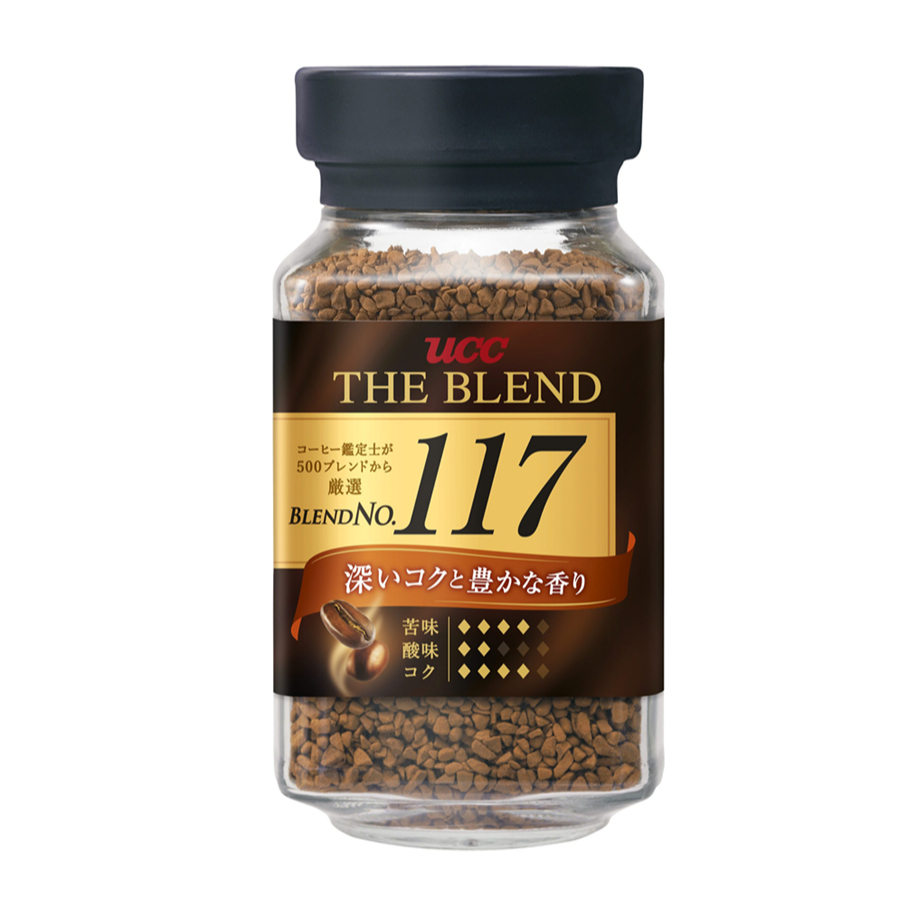 UCC The Blend 117 Strong & Mild Instant Coffee (Japan Imported) ยูซีซี 117 กาแฟสำเร็จรูป 90g.