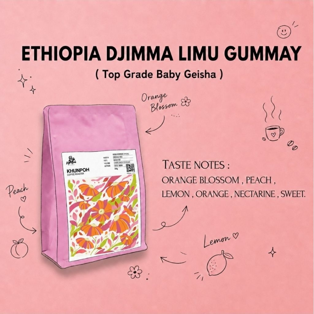 Ethiopia Djimma Limu Baby Geisha 🌸🌹🪻