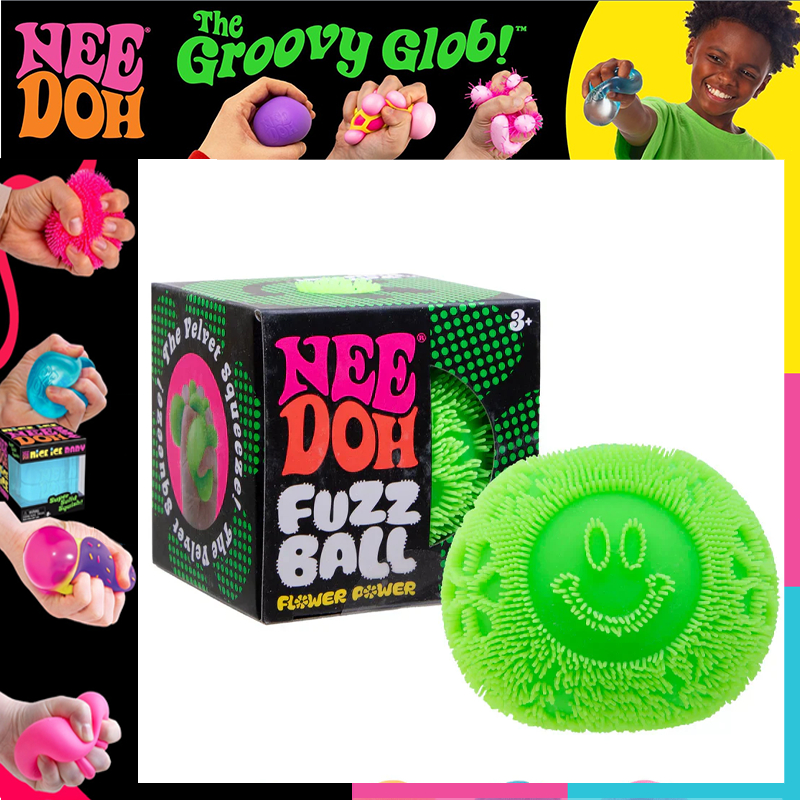NeeDoh Fuzz Ball Super Soft Squishy Stress Ball Sensory Fidget Toy Anxiety Relief Gift