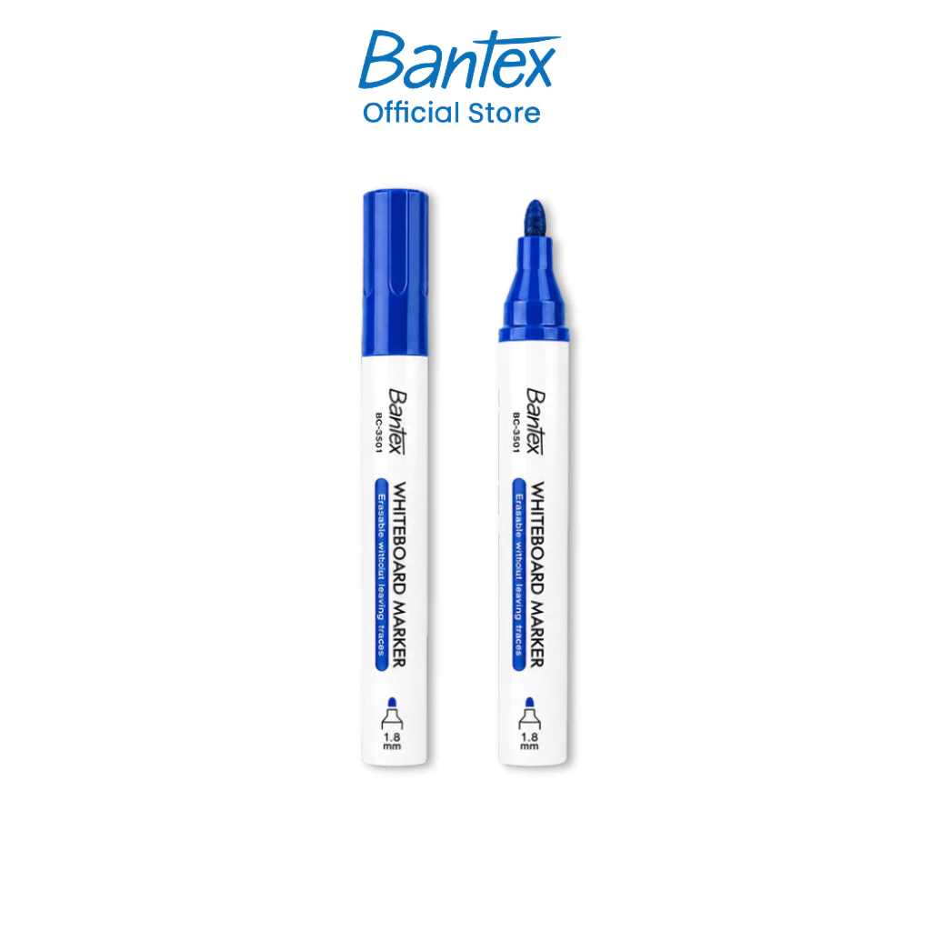 Bantex ปากกาไวท์บอร์ด ปากกามาร์กเกอร์ ลบได้ เขียนลื่น หัวปากกาแข็งแรง ขนาดเส้น 1.8มม Whiteboard Marker