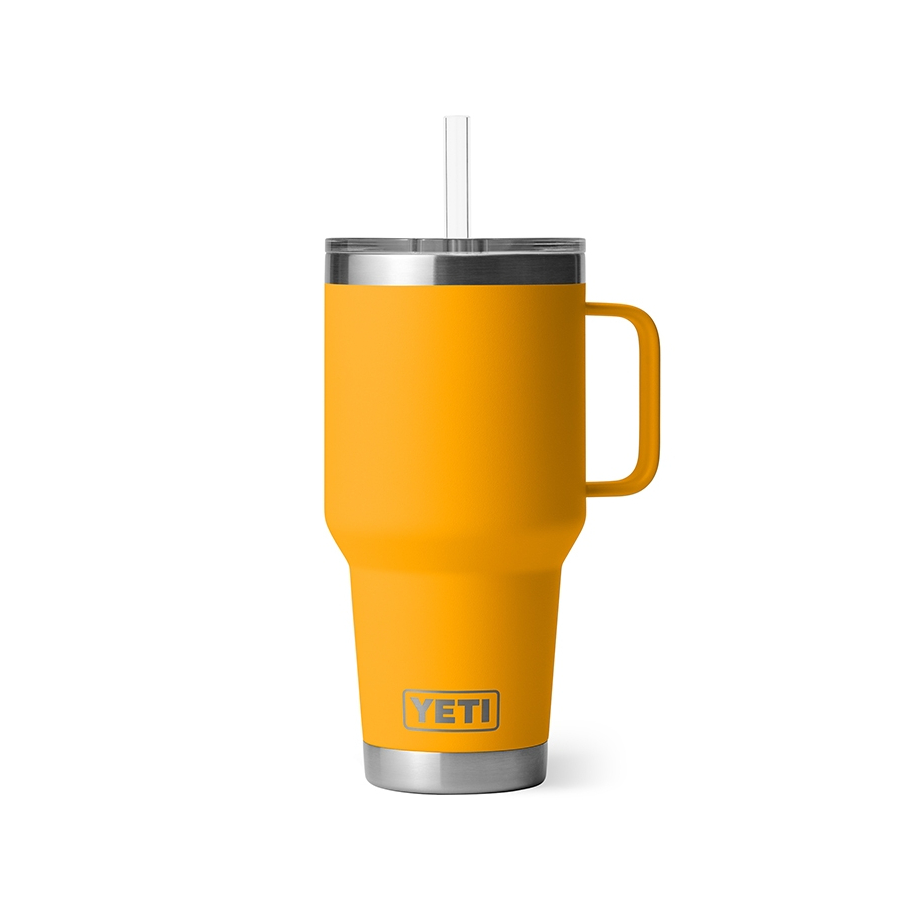 YETI แก้วเยติ เก็บความเย็น รุ่น RAMBLER 35 OZ MUG WITH STRAW LID