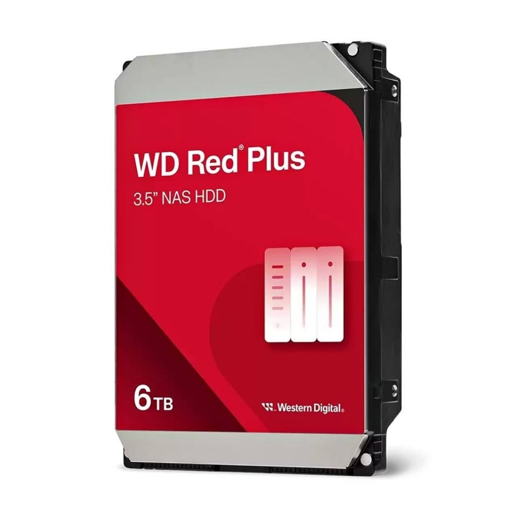 WD Red Plus 6TB (WD60EFPX) NAS HDD 3.5" SATA (ของใหม่ ยังไม่แกะซีล)