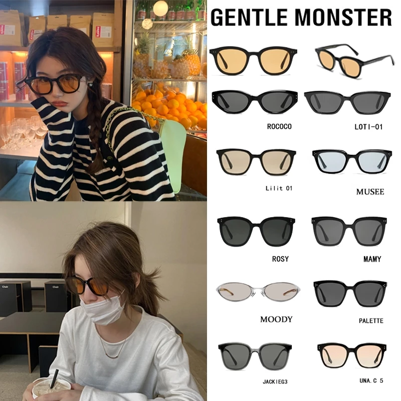New Gentle Monster EYEW LANG(เจนเทิล มอนสเตอร์) ของแท้ แว่นตากันแดด เลนส์โพลาไรซ์ uv400 สําหรับทุกเพศ
