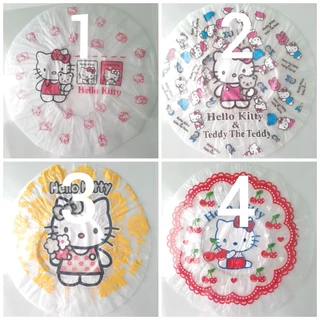 👒หมวกอาบน้ำ หมวกคลุมผมอาบน้ำ ลายการ์ตูน คิตตี้13/8