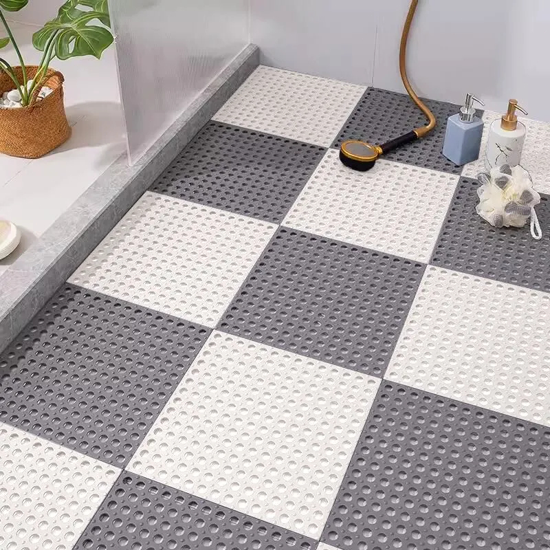 แผ่นกันลื่นห้องน้ำ PVC ยางกันน้ำ ขนาด 30×30 ซม. ป้องกันลื่นไถล ใช้งานปลอดภัย