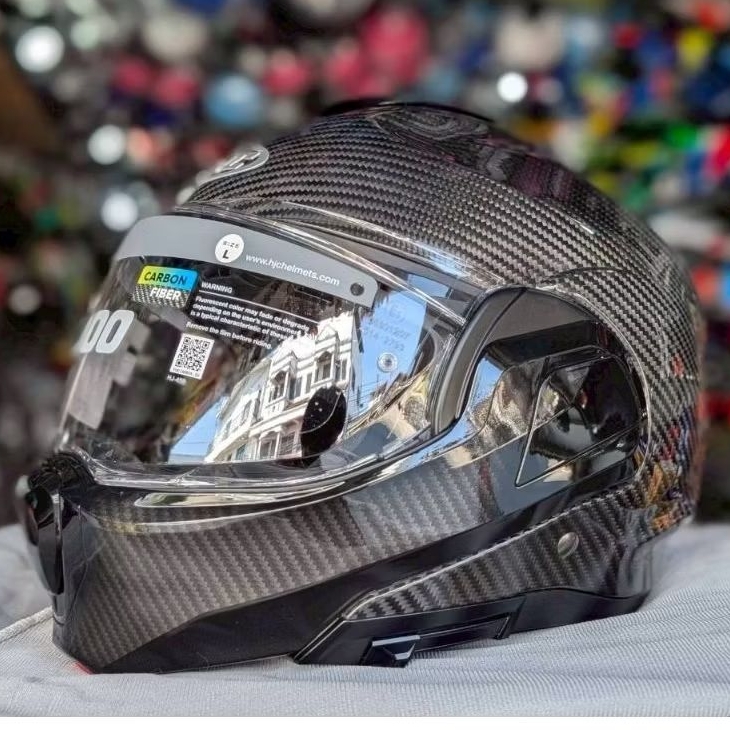 HJC F100 👉วัสดุcarbon Advanced Fiberglassแข็งแรง ยืดหยุ่นสูง