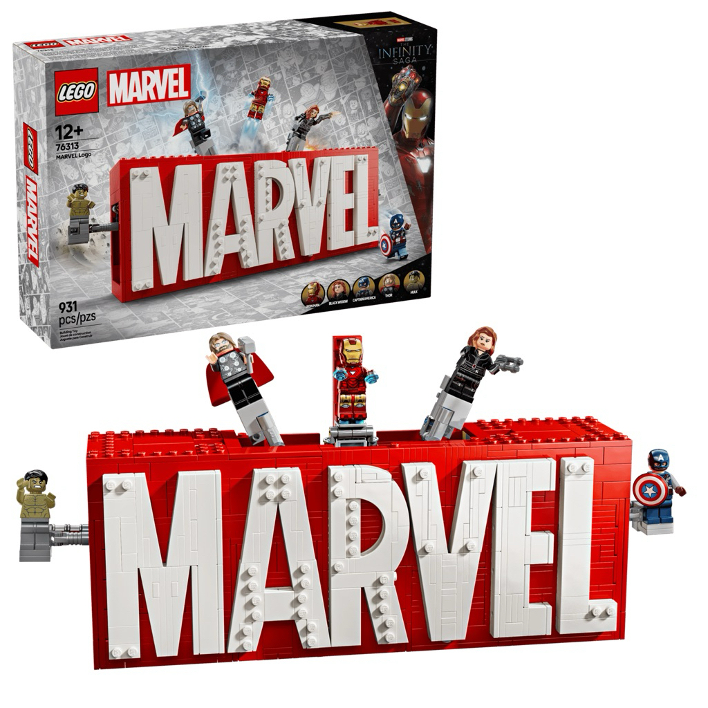 LEGO Marvel #76313 : MARVEL Logo & Minifigures (เลโก้ มาเวล โลโก้ Avengers)