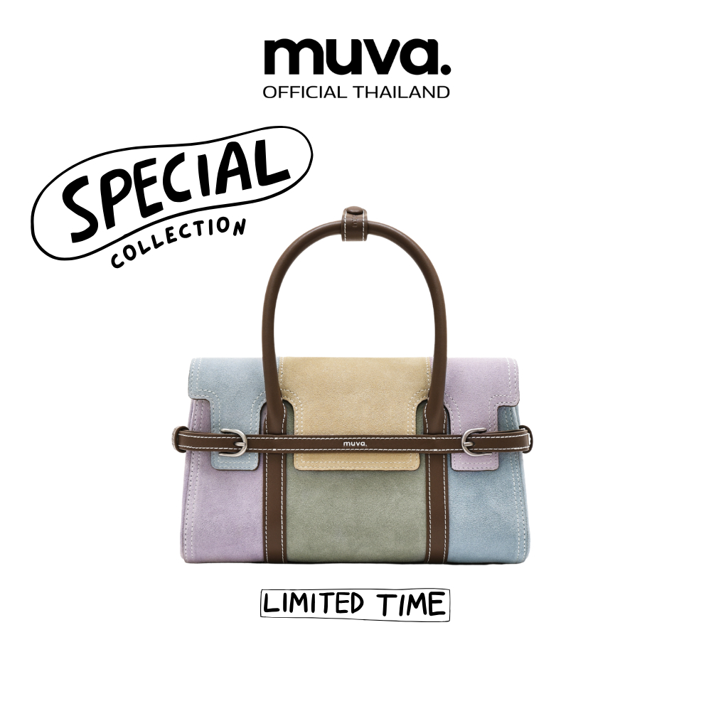 MUVA กระเป๋าหนัง กระเป๋าถือ กระเป๋าสะพาย หนังกลับ รุ่น VERONA MACHI -MU15406