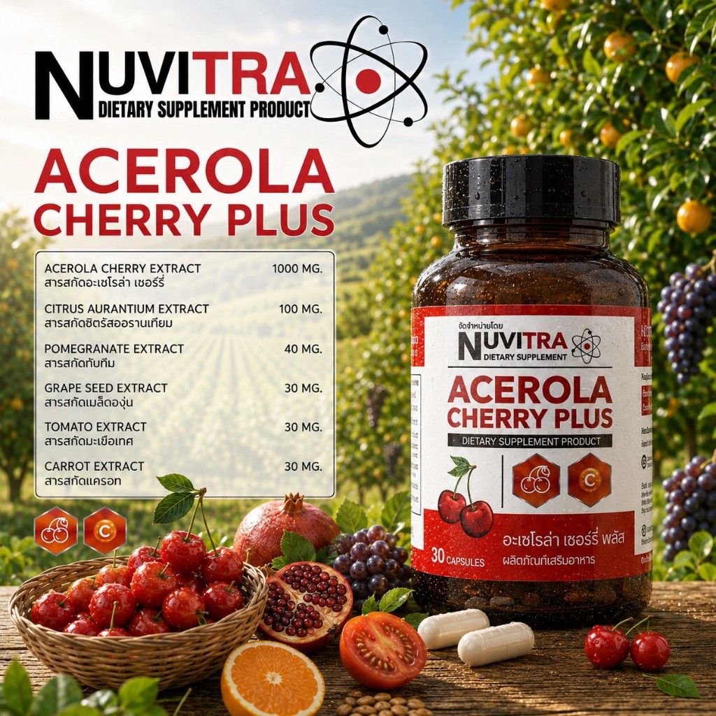 [NUVITRA] Acerola Cherry Plus 30 Capsules