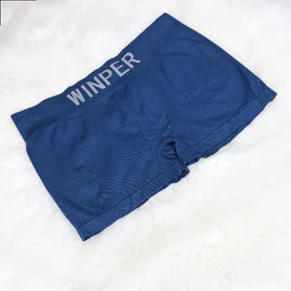 WINPER W6 กางเกงในชายขาสั้นสีพื้น กางเกงในชายผ้านิ่ม ยืดหยุ่นสูง ใส่สบาย ไม่ย้วย เอว 24–48 นิ้ว มี 10 สี แพ็ค6-14ตัว