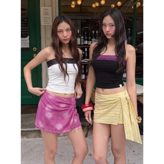 แถม headband ทุกออเดอร์ fav.lace tube top เกาะอกลูกไม้พร้อมส่ง (ลูกไม้ติดกับตัวเสื้อ)