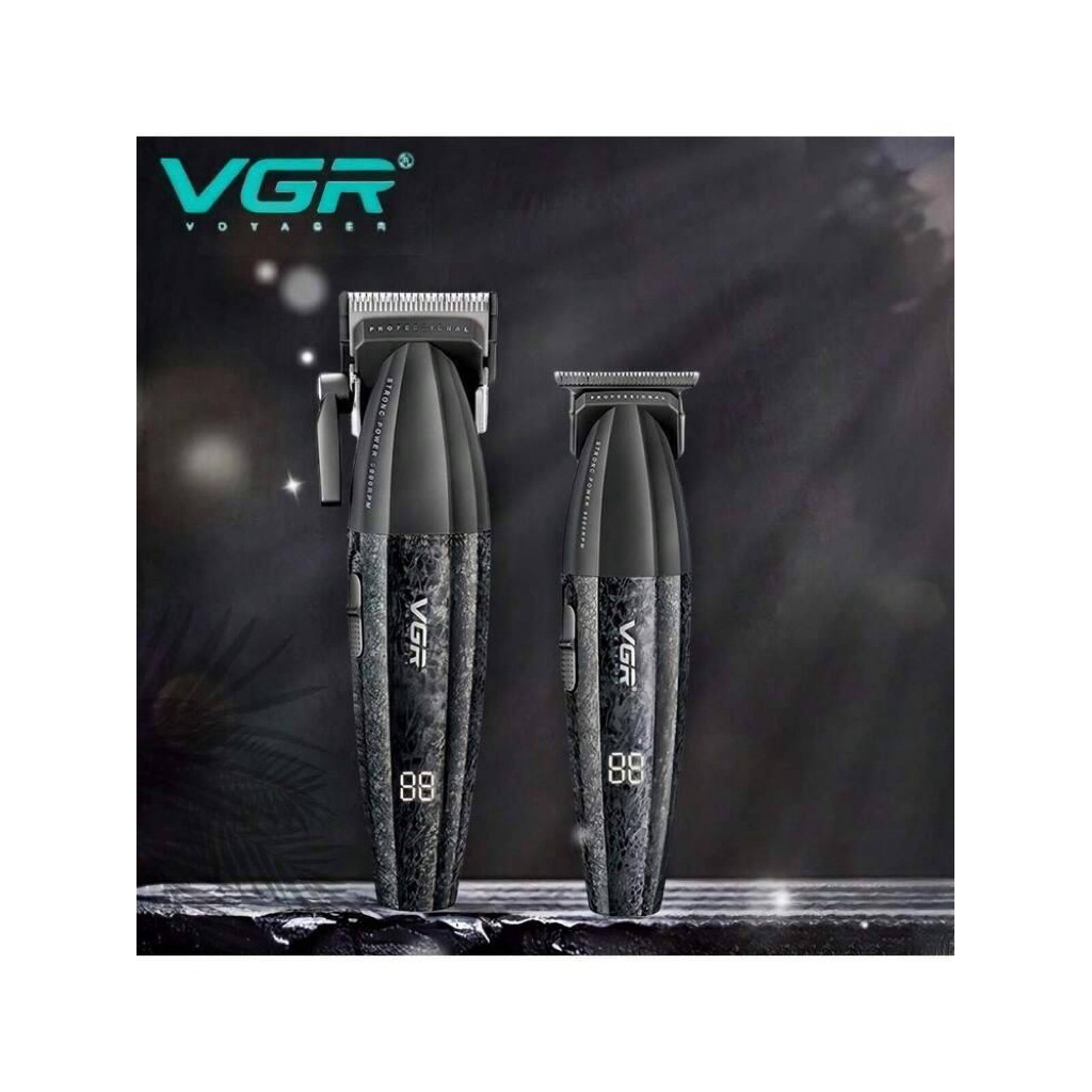 ปัตตาเลี่ยนVGR V640 S2 ครบเซ็ตตัดผม+กันขอบ+แกะลาย มีหน้าจอแรง9000รอบ สวย เรียบหรูใช้งานง่ายเสียงเบา 