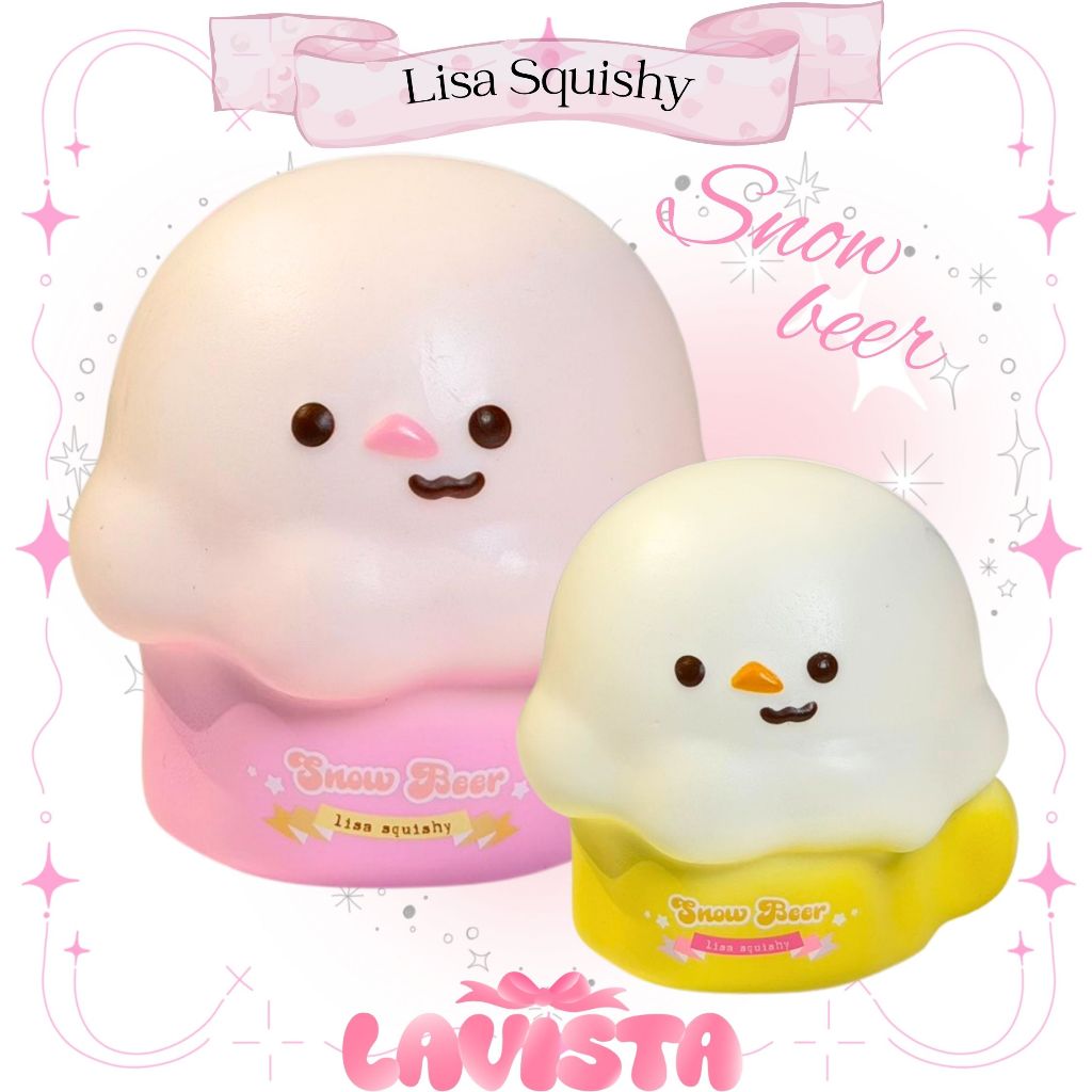 [ส่งจากไทย] Snow Beear สกุชชี่แบรนด์ Lisa เนื้อหนึบเปียก