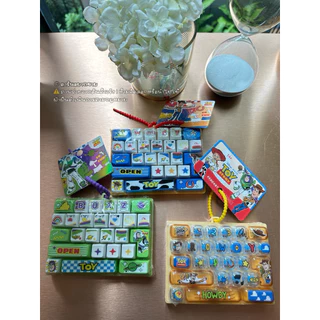 พร้อมส่ง พวงกุญแจคีย์แคป 26 ปุ่ม (Keycap Keyboard Keychain)