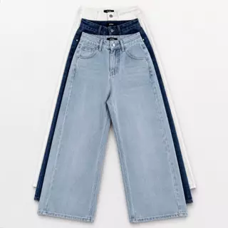 Atipashop - Nolan Jeans (#A060) กางเกงยีนส์ ขายาว กระบอกกลางตรง ดีเทลป้ายหนัง