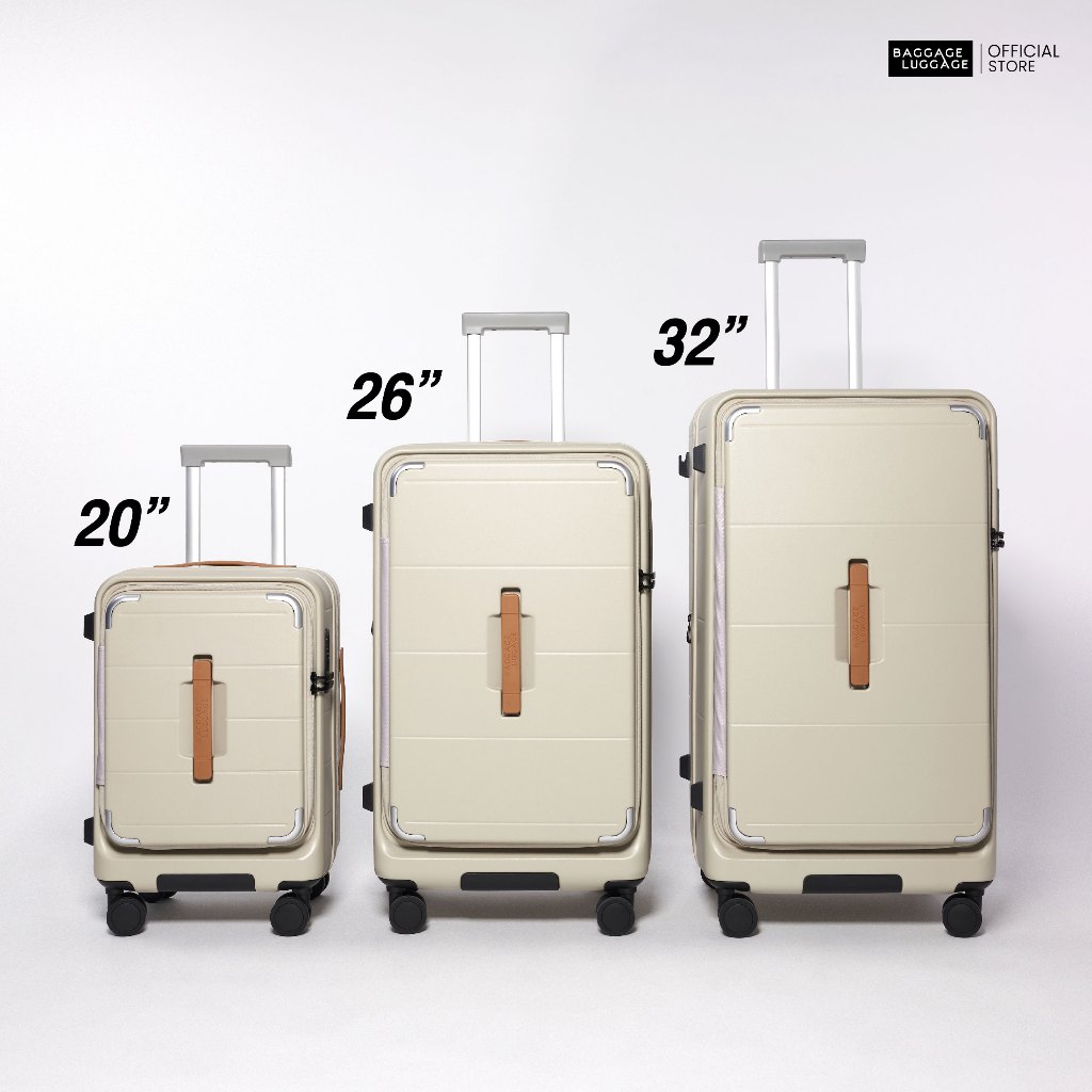 New 2026!! กระเป๋าเดินทางรุ่น ATLAS  ดีไซน์ทรงถัง วัสดุ GermanShield™ PC จุเยอะ by BAGGAGE LUGGAGE [รับประกัน 5 ปี] รูปที่ 7