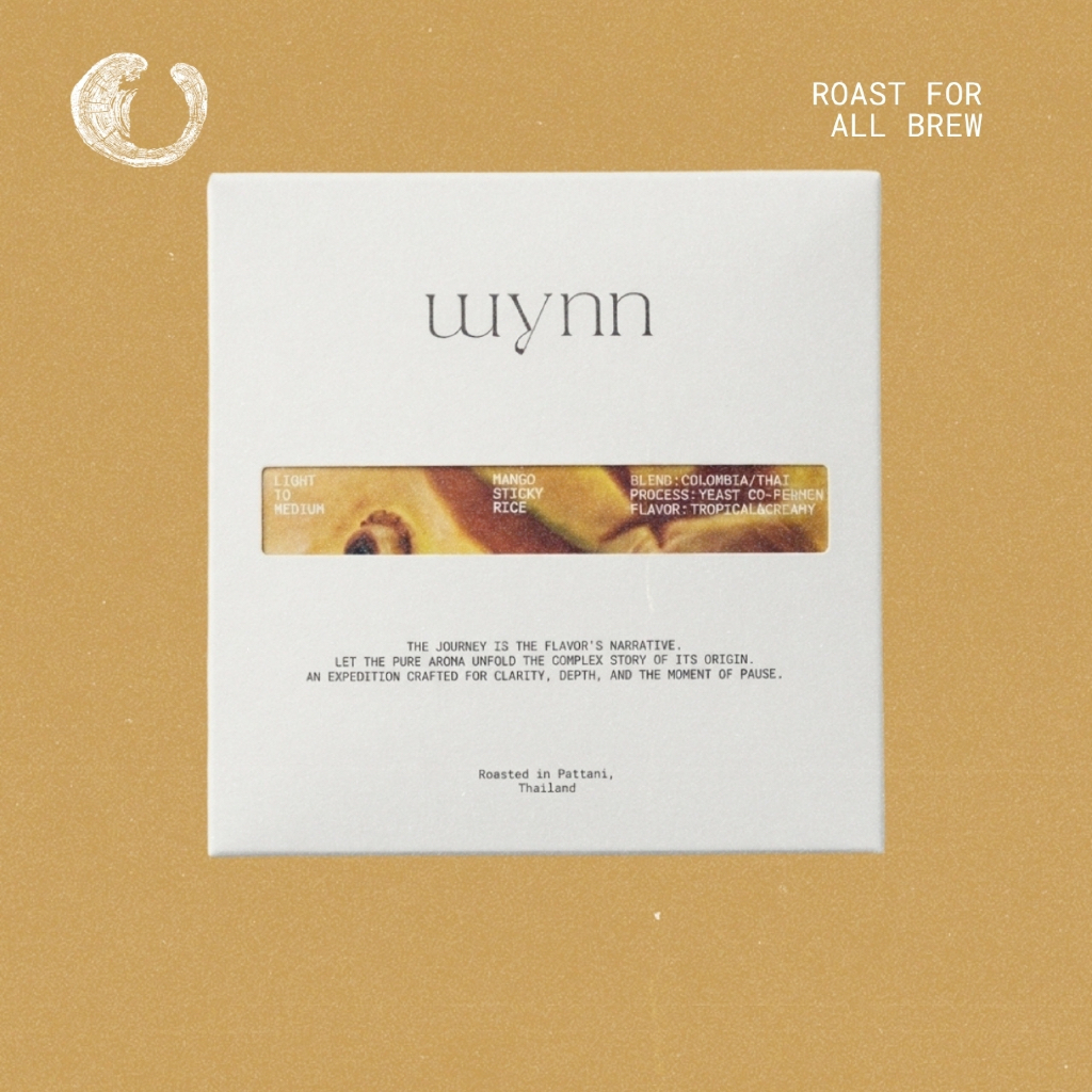 เมล็ดกาแฟคั่ว WYNN COFFEE Mango Sticky Rice Blend โคลอมเบีย ไทย ข้าวเหนียวมะม่วง (250g-1kg)