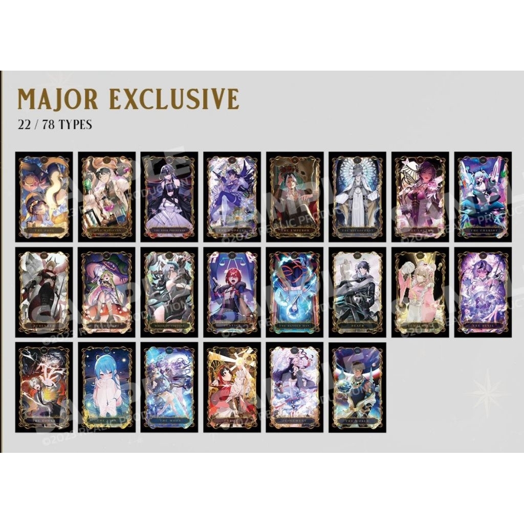 ARP VTUBER (Major Ex ไพ่ทอง) ไพ่อาคาน่า ARP Algor Arcana 2023
