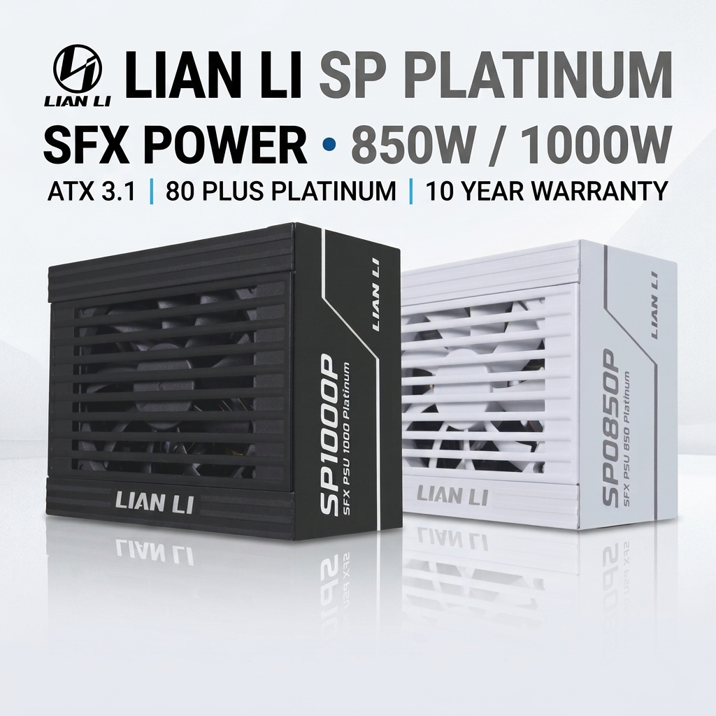 PSU LIAN LI SP850P 850W / SP1000P 1000W BLACK / WHITE SFX - ATX 3.1 & PCIE 5.1