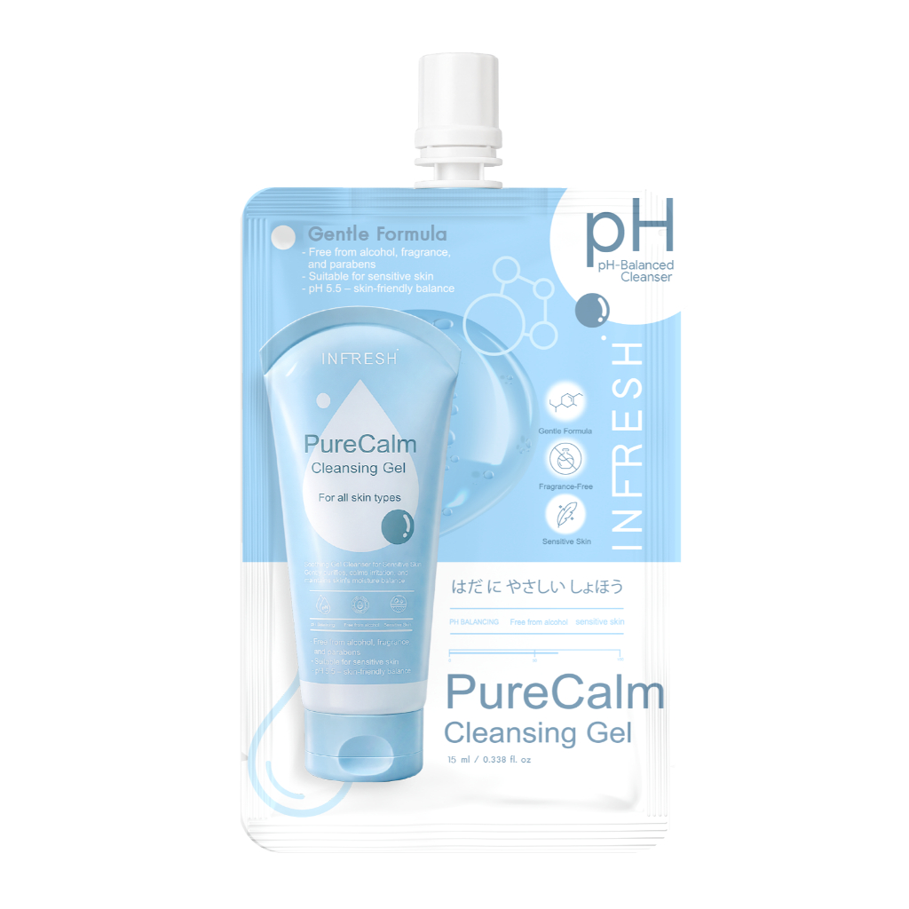PureCalm Cleansing Gel 15ml เจลล้างหน้าสูตรอ่อนโยน