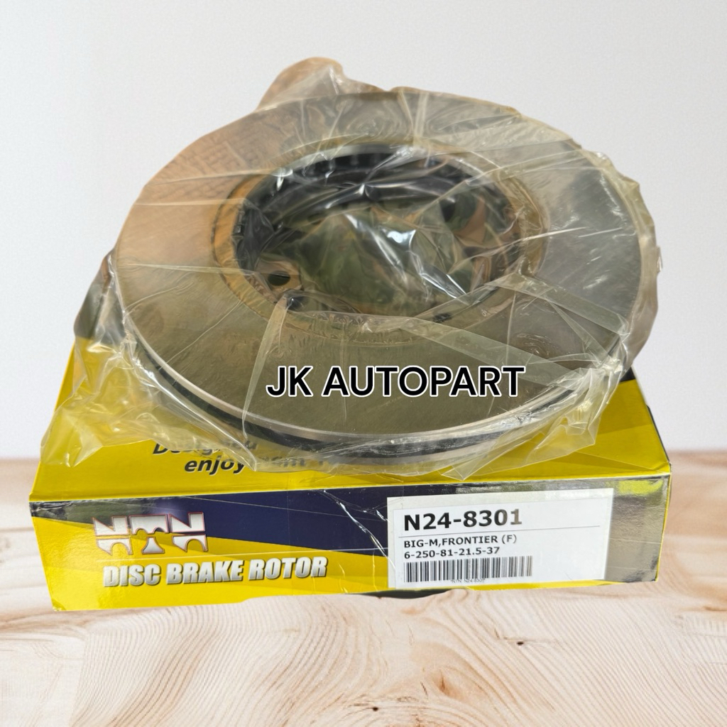 จานดิสเบรค NISSAN BIG-M FRONTIER D22 TD BDI รหัส N24-8301 (6-250-81-21.5-37) ยี่ห้อ NTN แท้ๆ จานเบรค