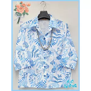 เสื้อปกเชิ้ตแขนสี่ส่วนกระเป๋า1ใบ
