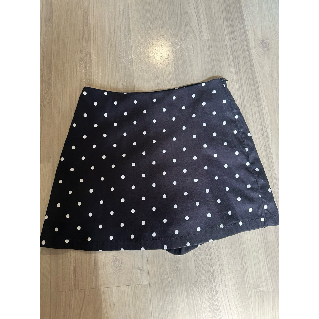 Black Pokka Dot Skirt - Used like new