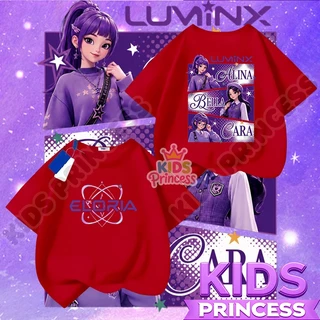 COD (จัดส่งตลอด 24 ชั่วโมง) เสื้อยืดเด็ก ลายสาวน้อยน่ารัก สไตล์วัยรุ่น เสื้อผ้าเด็กผู้หญิง แขนสั้น สีม่วง ผ้านิ่ม